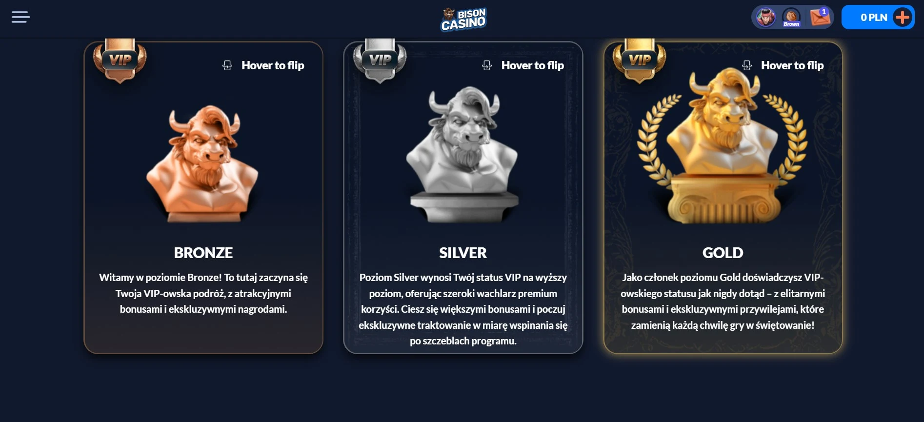 bison casino vip