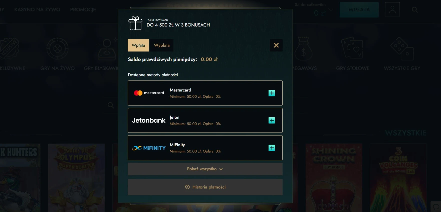 dolly casino payments