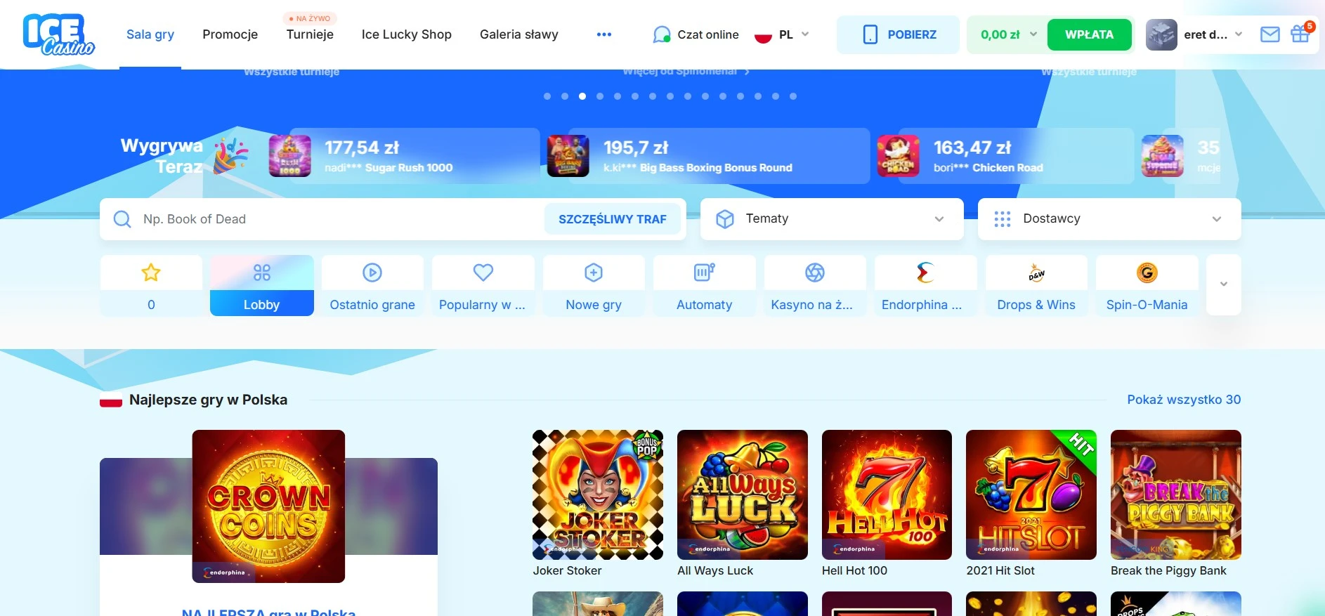 ice casino games