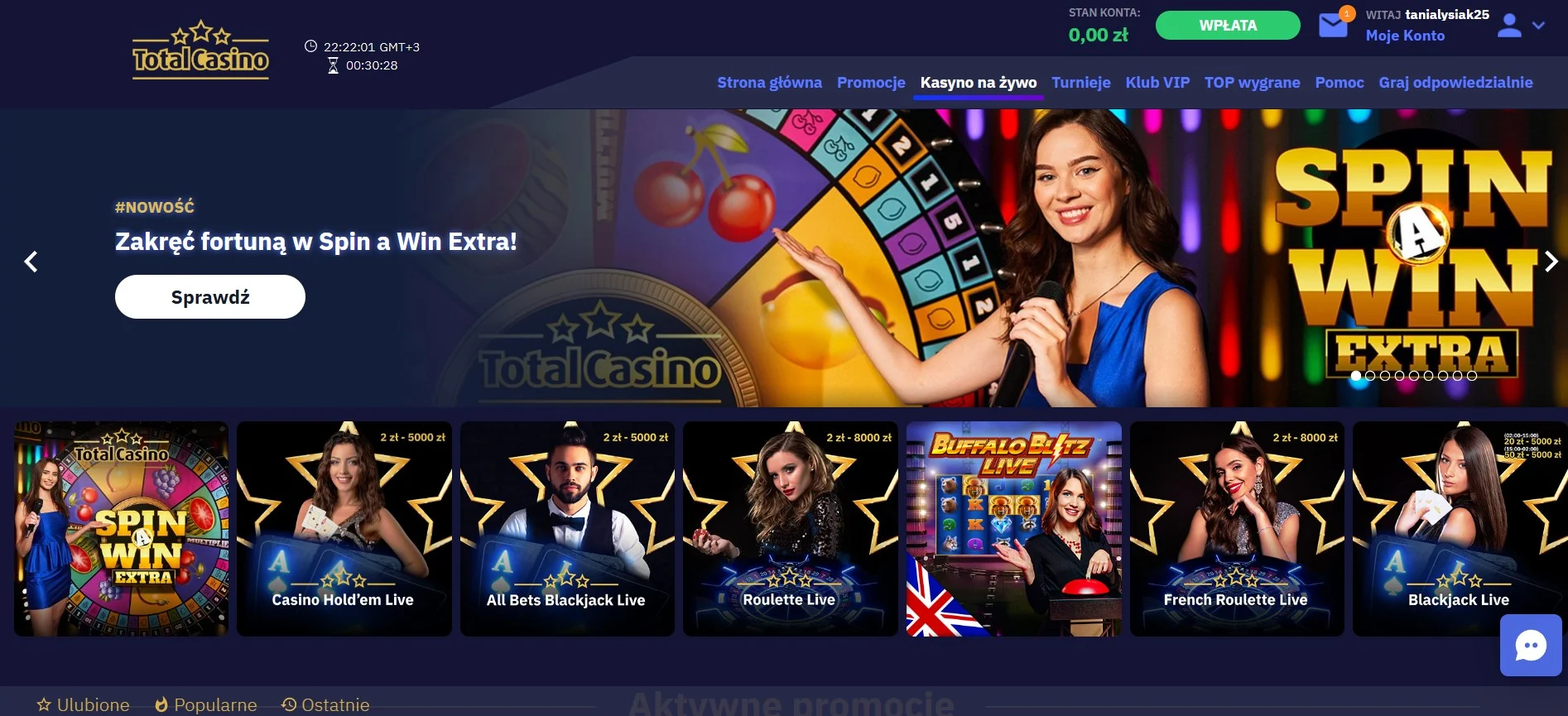 total casino games