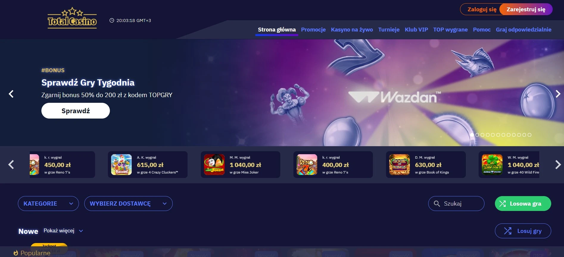 total casino main